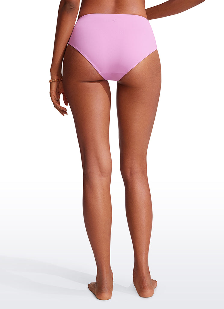 CRZ YOGA Women's Swimwear Bottoms Sunshine Bikini Bottoms Mid Rise Turquoise