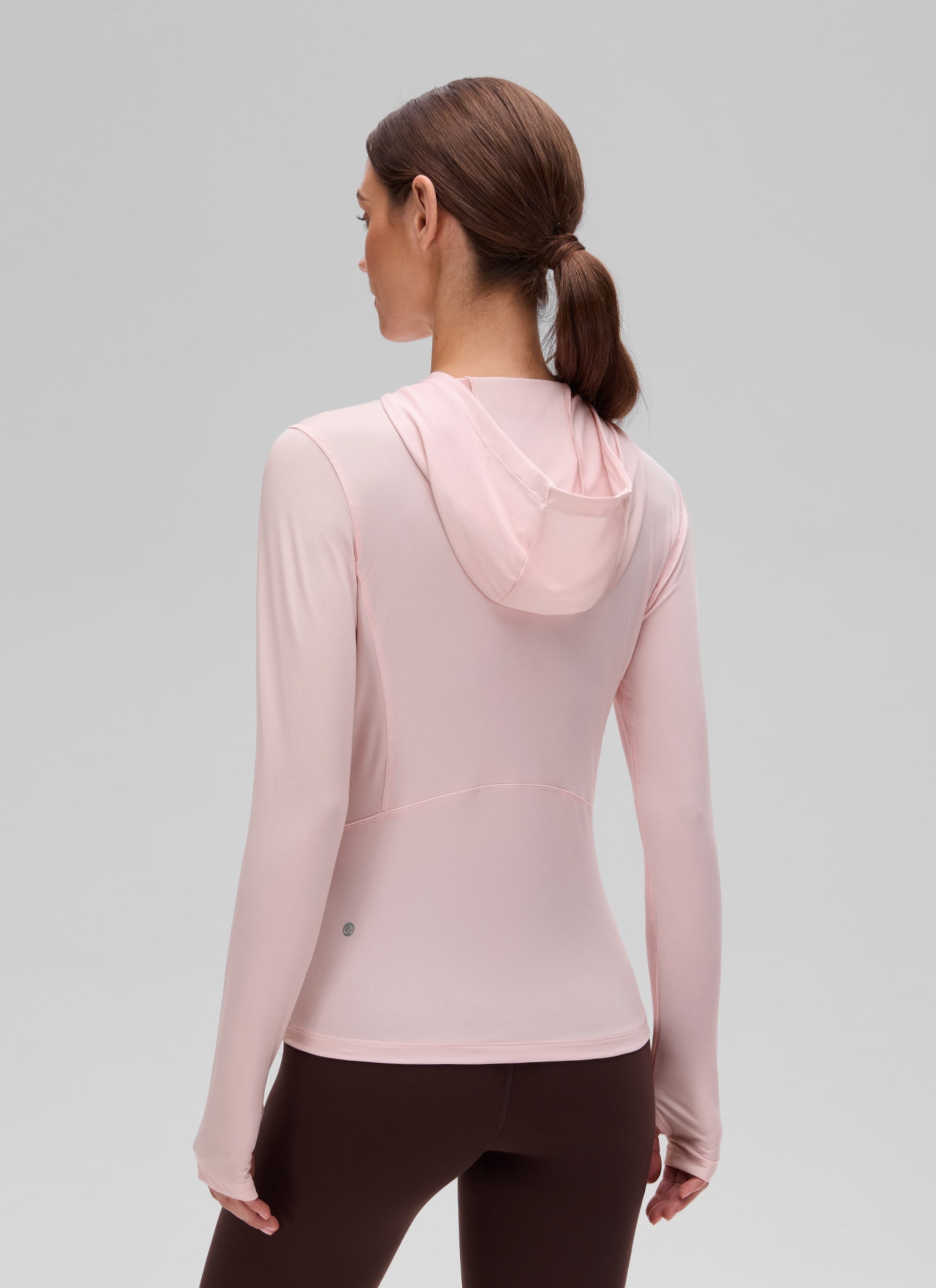 CRZ YOGA Women's UPF 50+ Long Sleeve Sun Hoodie Strawberry Pink