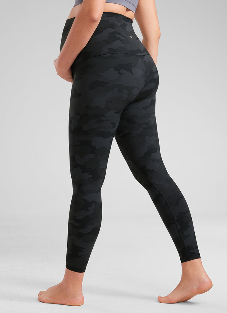 CRZ YOGA Women's Maternity Leggings Super High Rise Butterluxe 25'' Plum Magenta