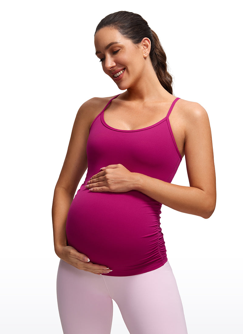 CRZ YOGA Women's Butterluxe Maternity Tank Top Yoga Shirts Magenta Purple