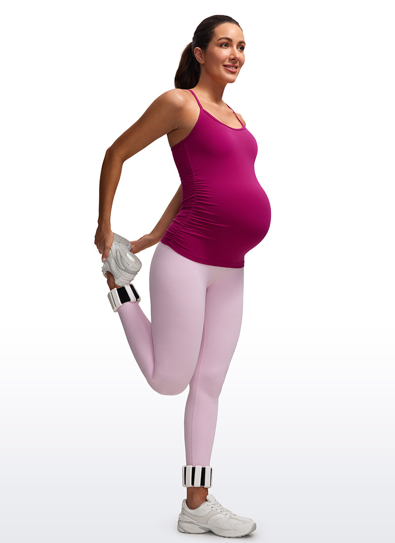CRZ YOGA Women's Butterluxe Maternity Tank Top Yoga Shirts Magenta Purple