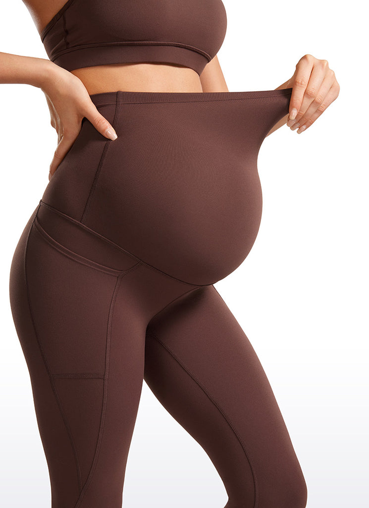 CRZ YOGA Womens Butterluxe Maternity Leggings with Pockets 25" True Navy