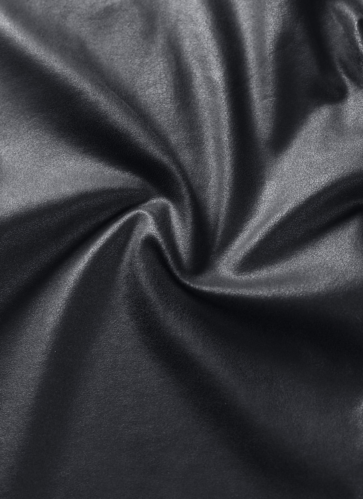 CRZ YOGA Women Butterluxe Matte Faux Leather No Front Seam Leggings 25'' Black Foil Pattern